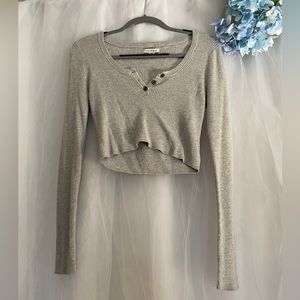 American Eagle long sleeve crop top